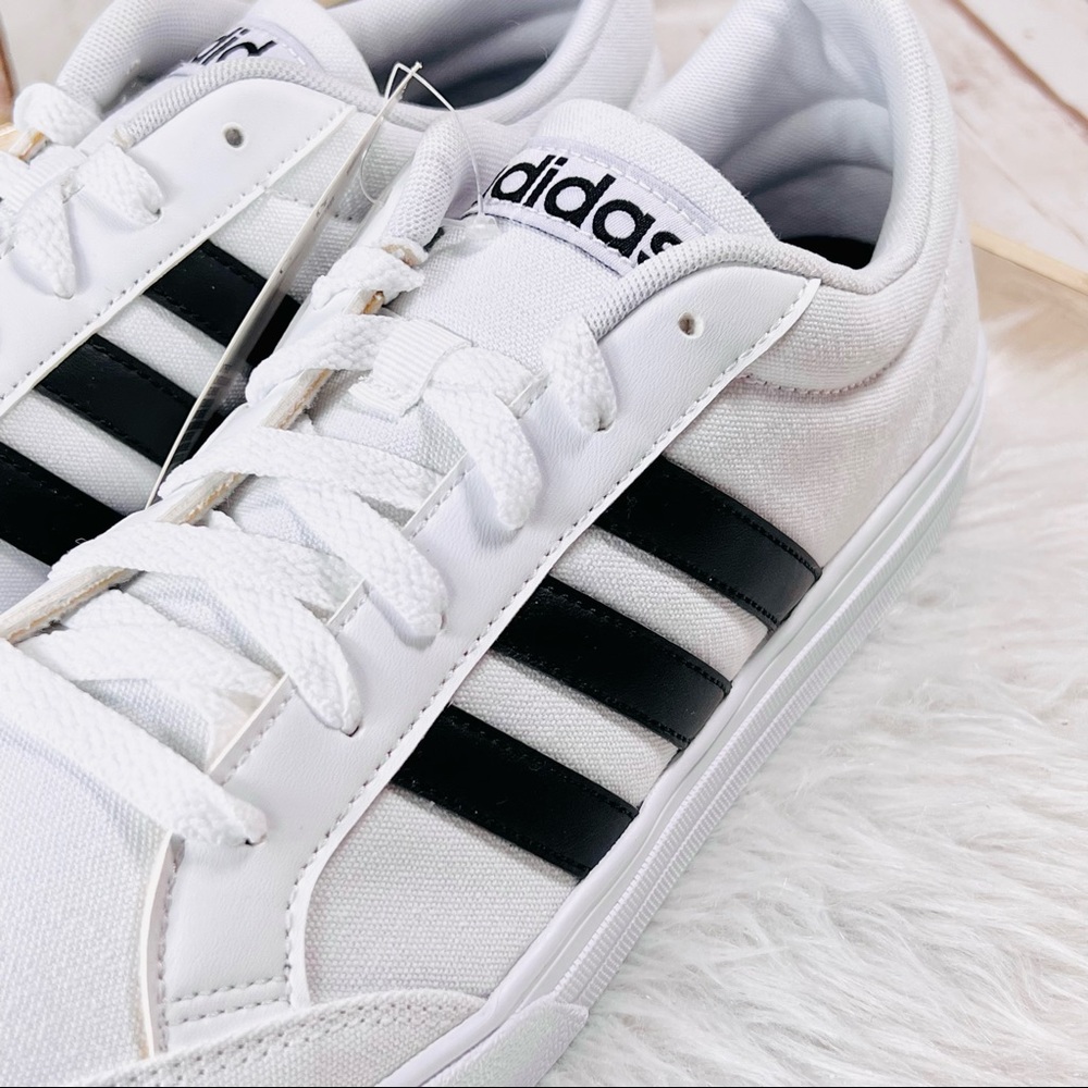New Adidas Mens VS Set Canvas Skateboarding Shoes Sneakers - Picture 4 of 9